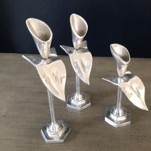 Set of Vintage Calla Lily Candle Holders